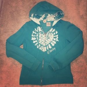 EUC Teal Graphic Hoodie XL By Billabong